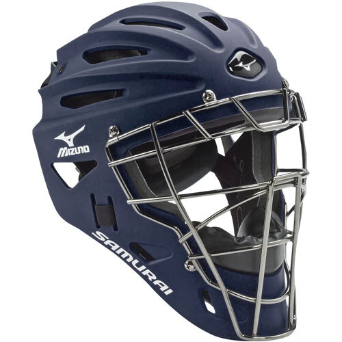 Mizuno Samurai G4 Adult Catcher's Helmet NAVY 