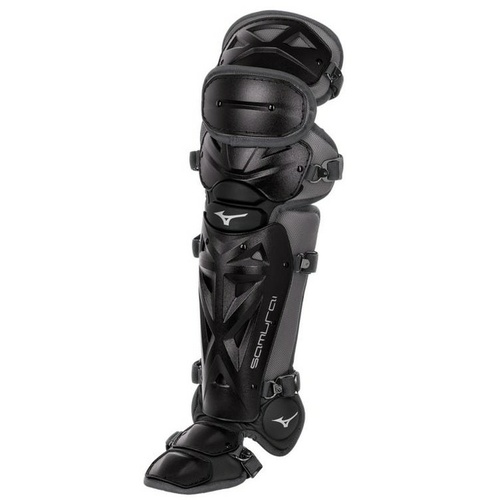 Mizuno Samurai Adult Leg Guards 16.5 inch Black