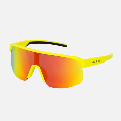Carve VELOCITY Performance YOUTH Sunglasses - Yellow/Grey/Red