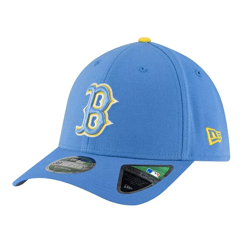New Era 39Thirty M-Crown Boston Red Sox Cap - Blue/Yellow