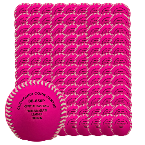 GTX BB-850P PINK Major League 9 inch Baseball - 10 DOZ BULK