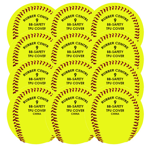 GTX BB-SAFETY9Y Reduced Injury 9 inch Yellow - Dozen
