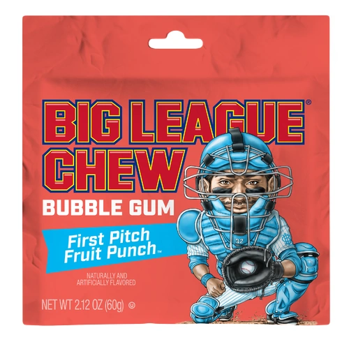 Big League Chew Bubble Gum - Fruit Punch