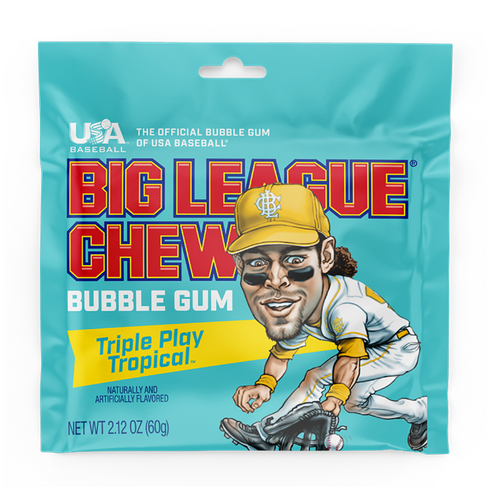 Big League Chew Bubble Gum - Tropical