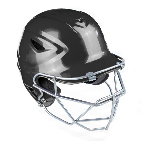 All Star S7 YOUTH Solid Gloss Batting Helmet w Grill