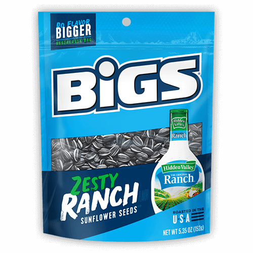 BIGS Sunflower Seeds 5.35 oz - Zesty Ranch