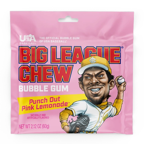 Big League Chew Bubble Gum - Pink Lemonade