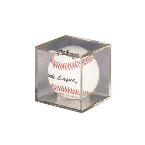 BallQube Baseball Display Case - Crystal Clear Cube