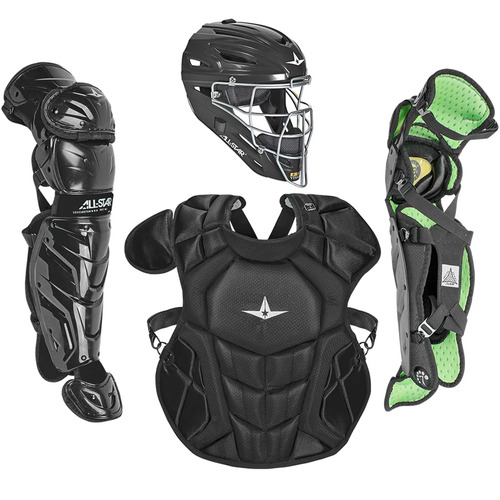 All Star S7 AXIS Pro Catcher's Set Youth 9-12 years - Solid Black