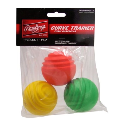 Rawlings Curve Trainer Balls - 3 Pack