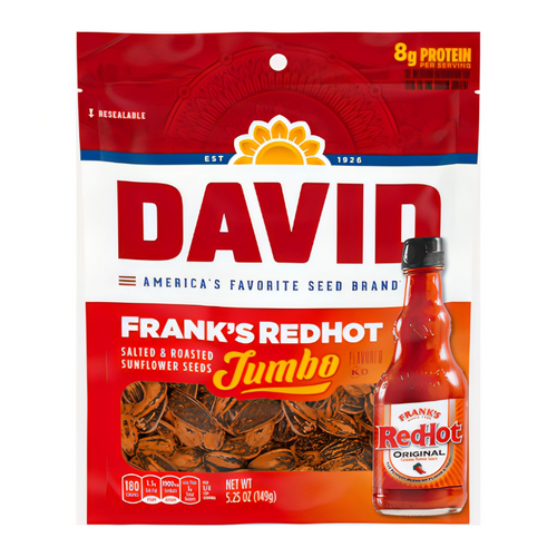 David Sunflower Seeds 5.25 oz - Franks RedHot