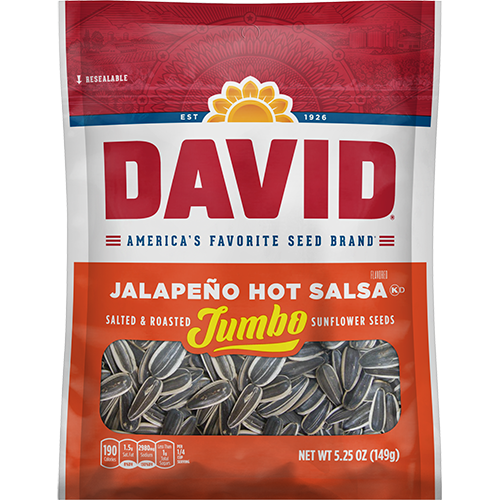David Sunflower Seeds 5.25 oz - Jalapeno Hot Salsa