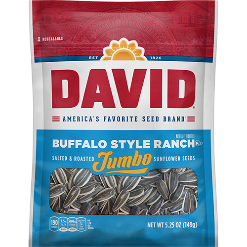 David Sunflower Seeds 5.25 oz - Buffalo-Style Ranch