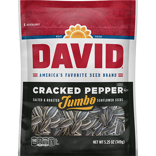 David Sunflower Seeds 5.25 oz - Cracked Pepper
