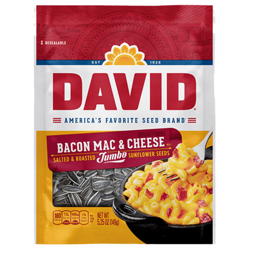 David Sunflower Seeds 5.25 oz - Bacon Mac & Cheese