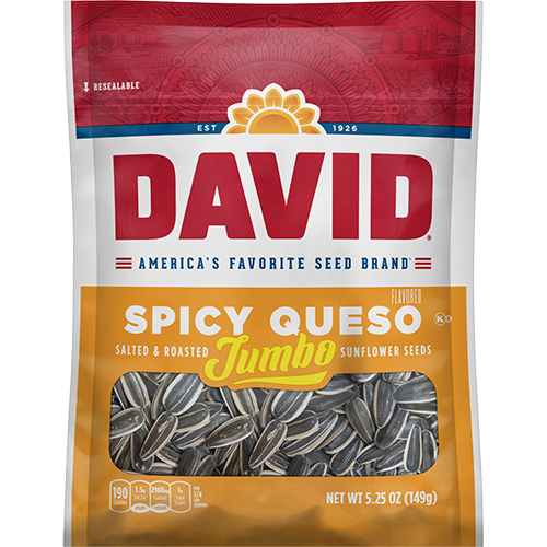 David Sunflower Seeds 5.25 oz - Spicy Queso