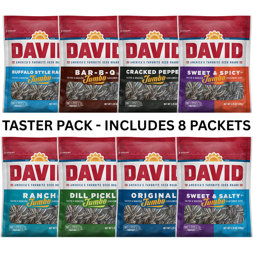 David Sunflower Seeds 5.25 oz - Taster 8 Pack