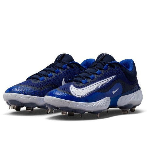 Nike Alpha Huarache Elite 4 Low Metal Cleats – Navy / Royal