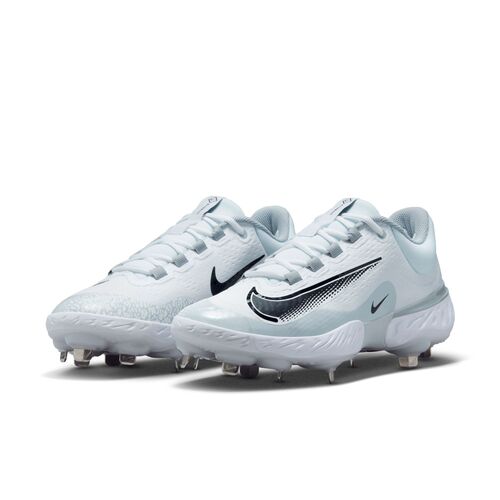 Nike Alpha Huarache Elite 4 Low Metal Cleats - White