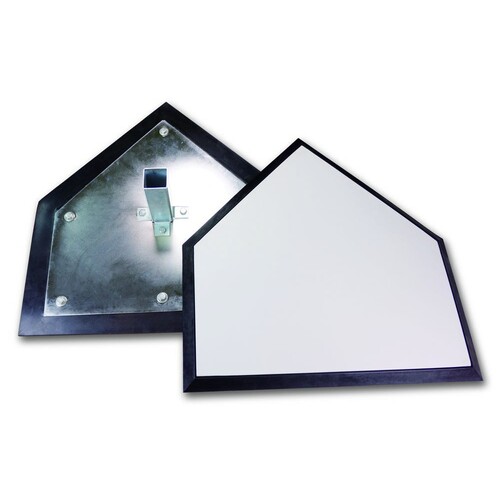 Home Plate w Ground Anchor - Metal Underside