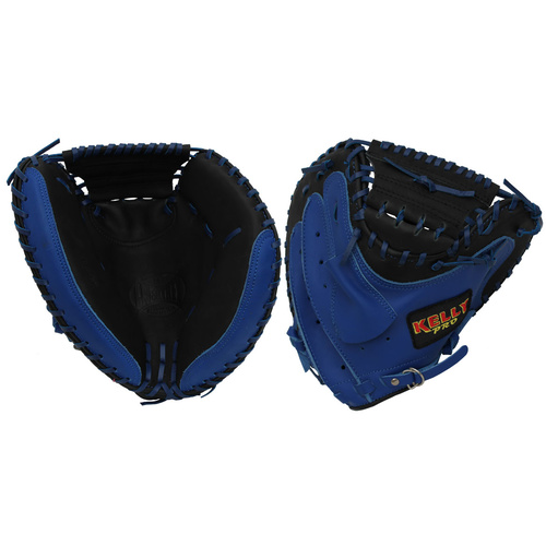 Kelly KPC-BK Baseball Catcher's Glove Black/Blue 34 inch