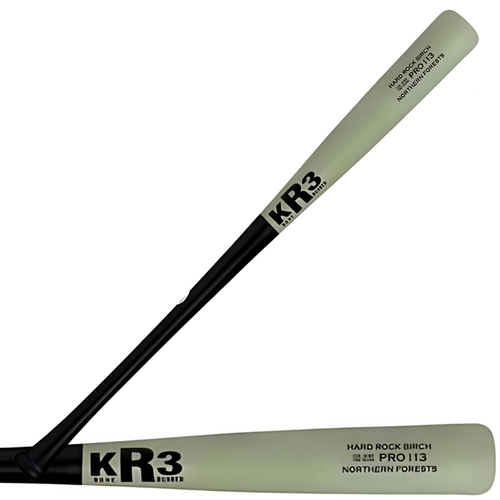 KR3 Custom Pro Birch I13 Baseball Bat - Green/Black