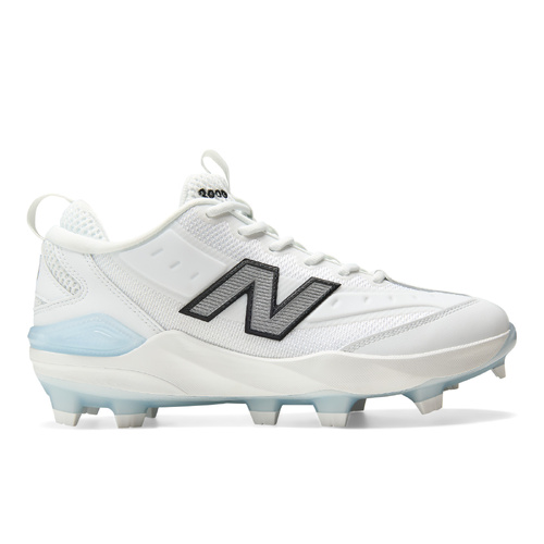 New Balance 3000v8 2E Moulded Cleats - White