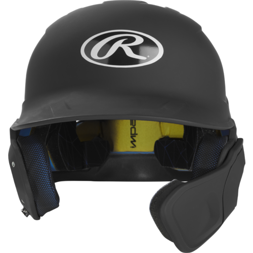 Rawlings Mach JUNIOR Helmet with Jaw Extension Black