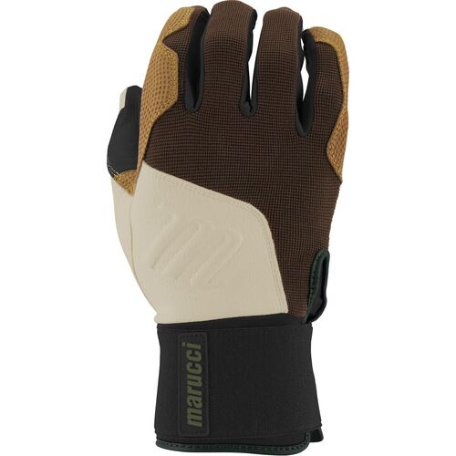 Marucci Blacksmith Batting Gloves Full Wrap Wrist - Brown/Tan