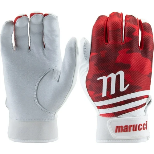 Marucci Crux Adult Batting Gloves - Red