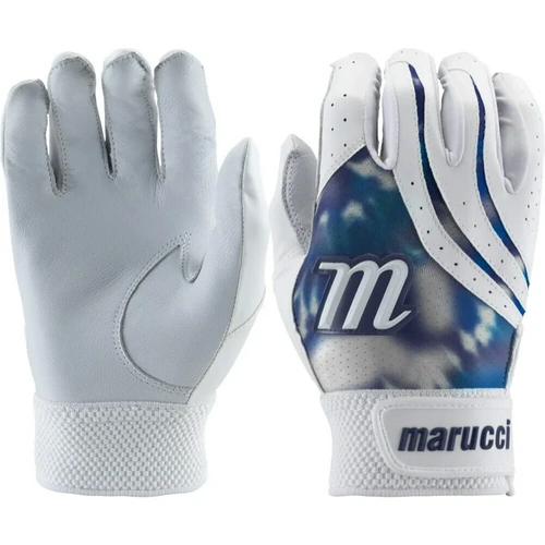 Marucci Iris Youth Batting Gloves - Navy Tie-Dye