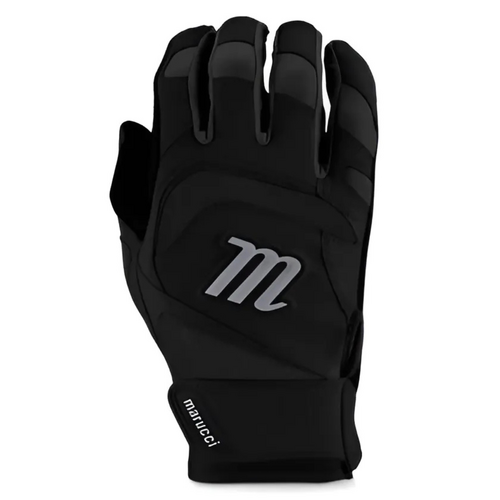Marucci Signature YOUTH Batting Gloves - Black/Black