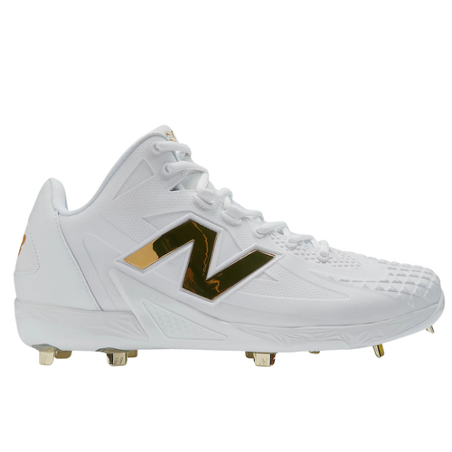New Balance FuelCell Ohtani 1 Metal Cleats - White/Gold