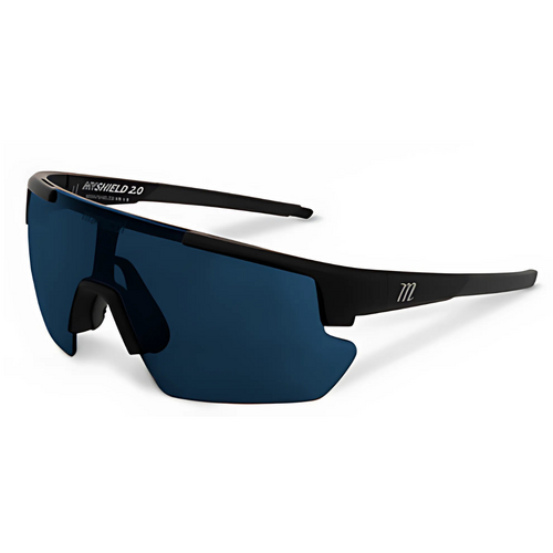 Marucci Shield 2.0 Youth Performance Sunglasses - Matte Black/Violet/Blue