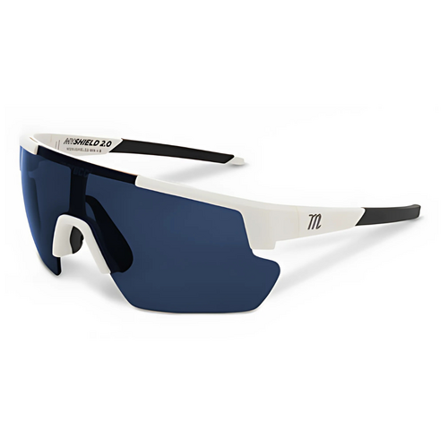 Marucci Shield 2.0 Youth Performance Sunglasses - Matte White/Violet/Blue