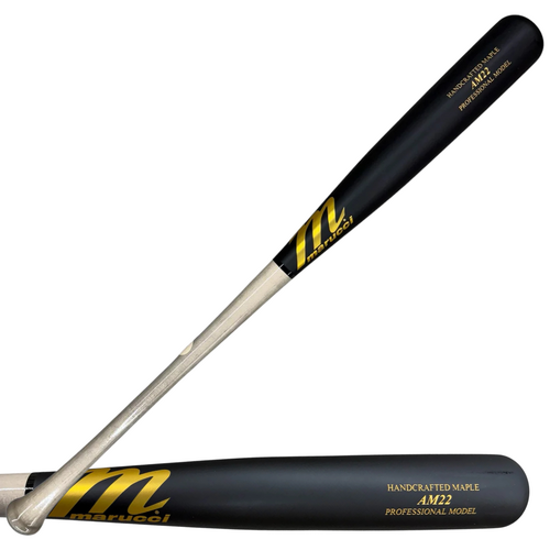 Marucci Pro Model AM22 Maple Wood Baseball Bat - Smoke/Matte Black