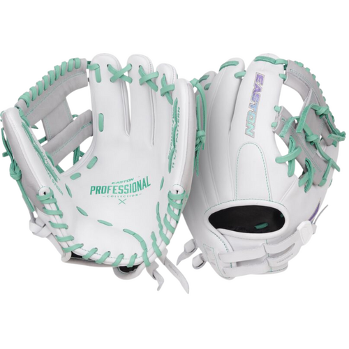 Easton Professional Collection Softball Glove 11.5 inch - White/Green