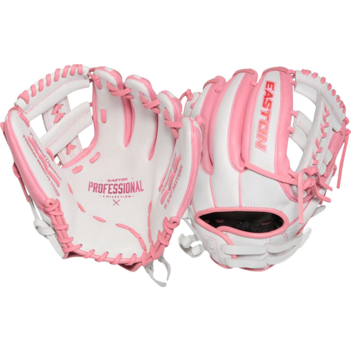 Easton Professional Collection Softball Glove 11.75 inch - White/Pink