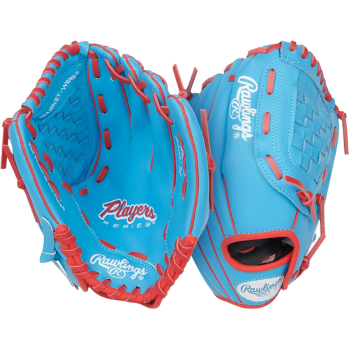 Rawlings Players Series Youth Glove 10.5 inch - Blue/Red - PL105CB