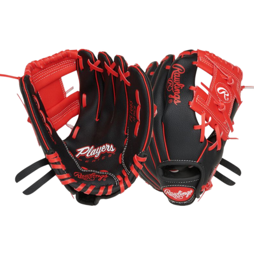 Rawlings Player Series Youth Glove 10 inch - Black/Red