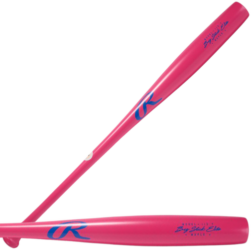 Rawlings Big Stick Elite TORPEDO I13T Maple Bat - Pink/Blue
