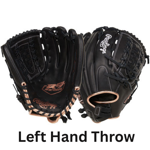 Rawlings R9 Fastpitch Softball Glove 12.5 inch LHT Black/Rose Gold