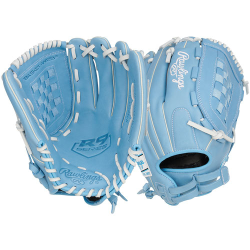 Rawlings R9 Series Fastpitch Softball Glove 12.5 inch - Carolina Blue