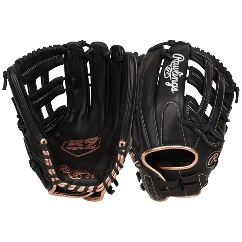 Rawlings R9 Fastpitch Softball Glove 13 inch Black/Rose Gold