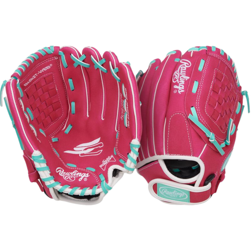 Rawlings Sure Catch Softball Glove 10.5 inch - Pink/Mint