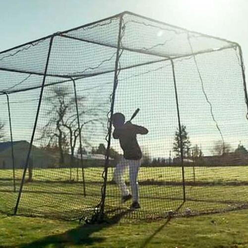 Trapezoid Freestanding Batting Cage Tunnel Complete 35' Long