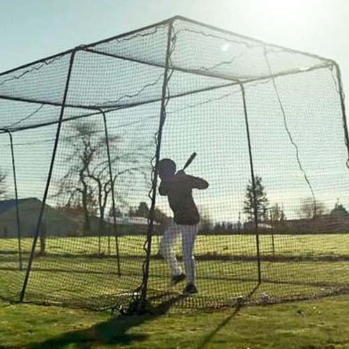 Trapezoid Freestanding Batting Cage Complete 35' Long