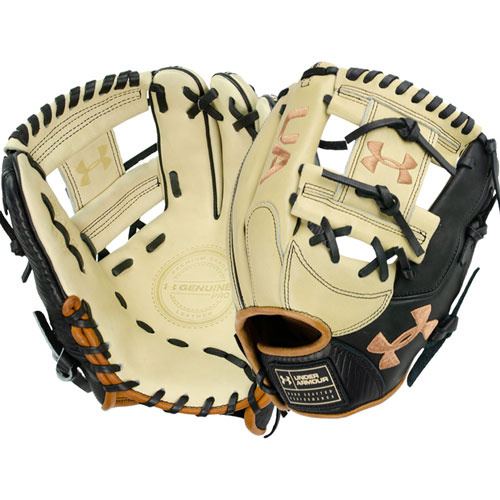 Under Armour Genuine Pro 2.0 Infield Baseball Glove 11.5 Inch Cream/Black/Caramel UAFGGP2-1150I-CBC
