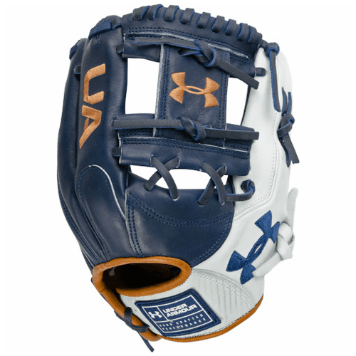 Under Armour Genuine Pro 2.0 Infield Baseball Glove 11.5 Inch Navy/White/Caramel UAFGGP2-1150I-NWC