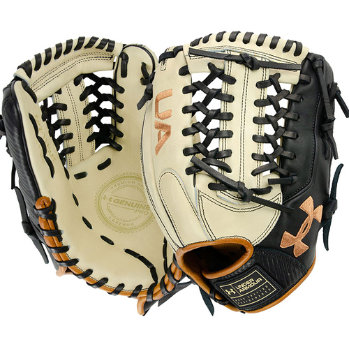 Under Armour Genuine Pro 2.0 Infield Baseball Glove 11.75 inch Cream/Black/Caramel UAFGGP2-1175MT-CBC
